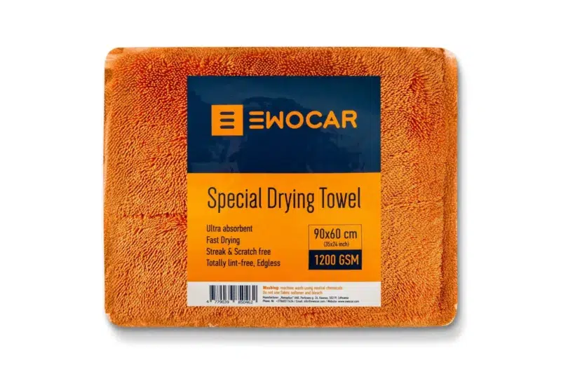 Ewocar Special Drying Towel Twisted Loop Orange